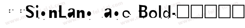 CCSignLanguage Bold字体转换